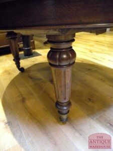 antieke eiken coulissen tafel circa 1850, VERKOCHT