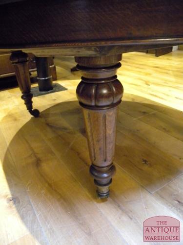 antieke eiken coulissen tafel circa 1850, VERKOCHT