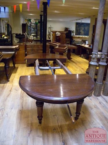 antieke eiken coulissen tafel 2