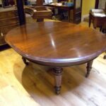 antieke eiken coulissen tafel 3