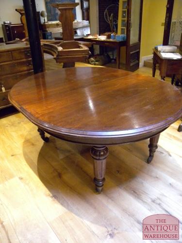 antieke eiken coulissen tafel 3