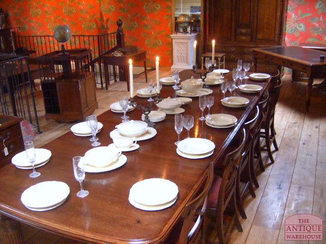 antieke eiken coulissen tafel 2