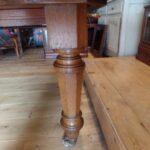 Antieke eiken coulissentafel 3