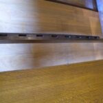 Antieke eiken coulissen tafel 2