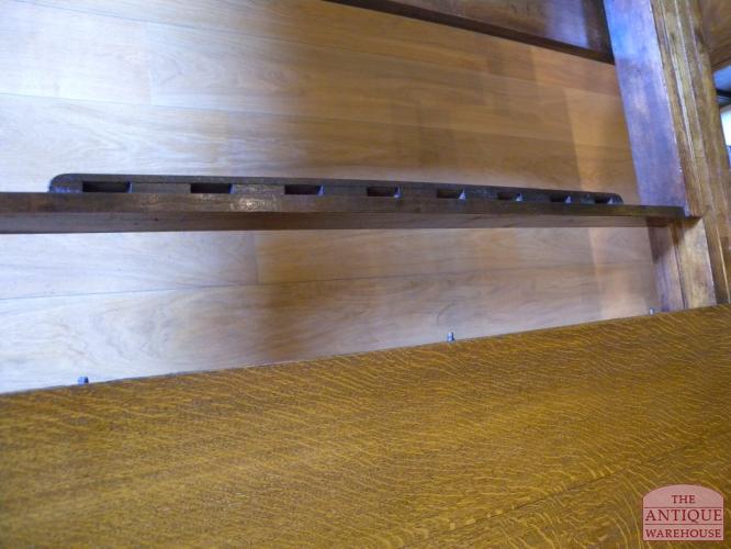 Antieke eiken coulissen tafel 2