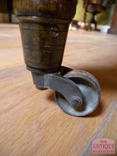 Antieke eiken coulissen tafel 3