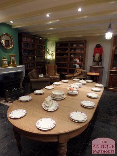 antieke eiken coulissen tafel, VERKOCHT