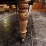 Antieke eiken coulissentafel 2