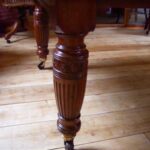 antieke eiken coulissen tafel 1