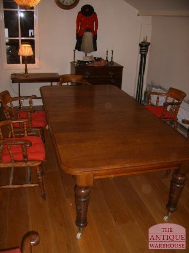 antieke eiken eettafel met tussenbladen, VERKOCHT