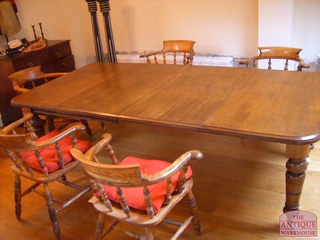 antieke eiken eettafel met tussenbladen 3