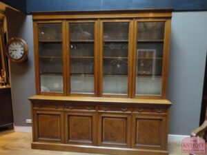 antieke eiken Engelse boekenkast, SOLD