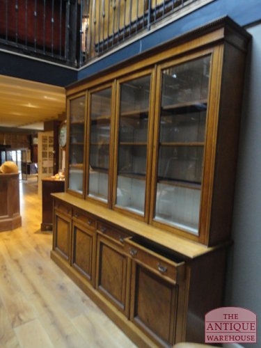 Antieke eiken Engelse boekenkast 3