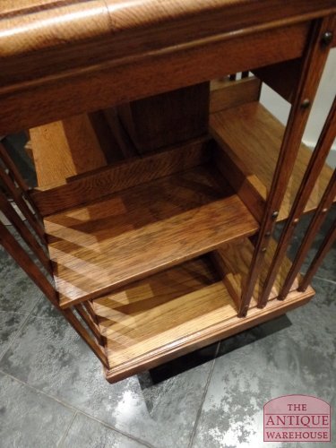 Antieke eiken Engelse boekenmolen 3