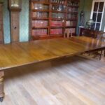 antieke eiken Engelse coulissen tafel 1