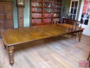 antieke eiken Engelse coulissen tafel van 1830, VERKOCHT