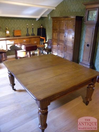 antieke eiken Engelse coulissen tafel 3