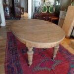 Antieke eiken Engelse coulissentafel 1