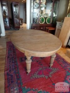 antieke eiken Engelse coulissen tafel, VERKOCHT