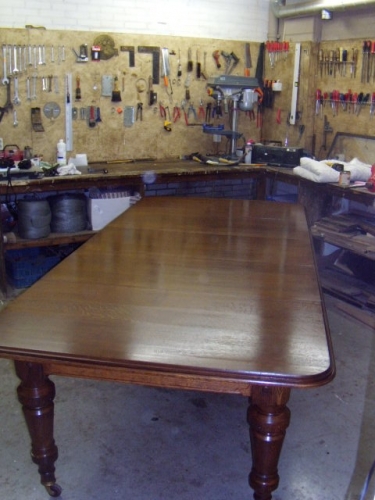 antieke eiken Engelse uitschuif tafel in eikenhout 3