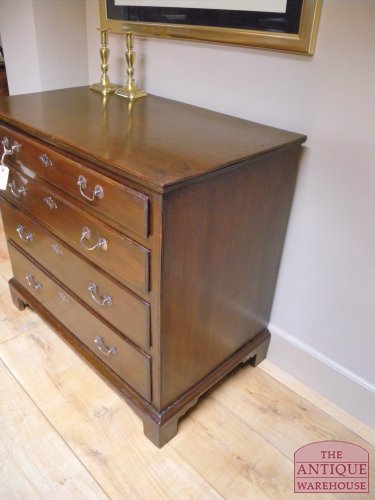 antieke eiken Georgean ladekast 2