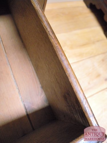 antieke eiken Georgean ladekast 3