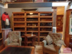 antieke eiken Globe Wernicke