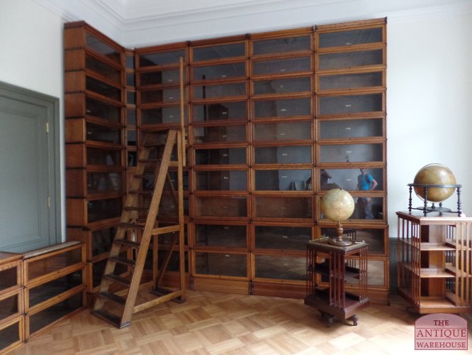 Antieke eiken Globe Wernicke bibliotheekkast 3