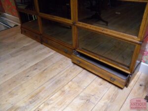 antieke eiken globe wernicke boekenkast