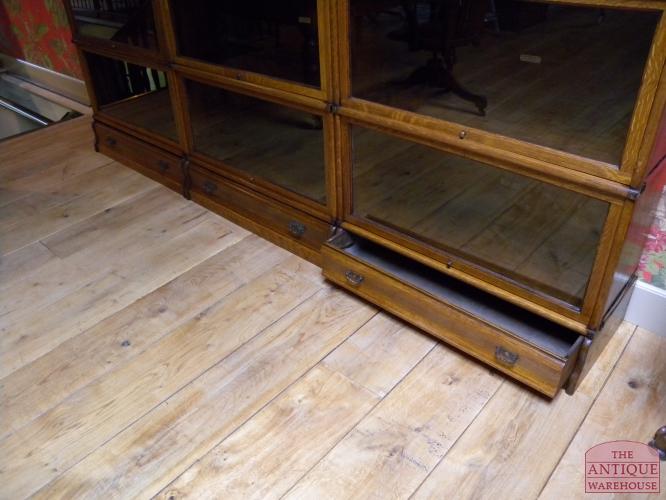 antieke eiken globe wernicke boekenkast