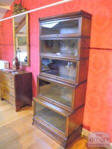 antieke eiken globe wernicke boekenkast