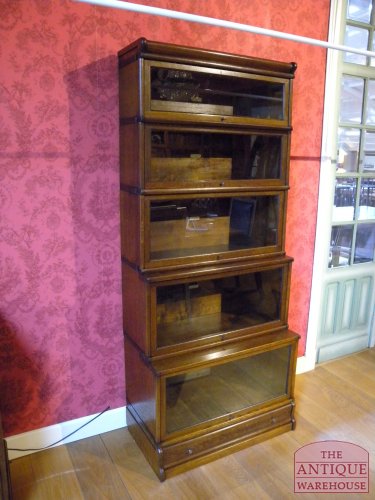 Antieke eiken Globe Wernicke boekenkast 2