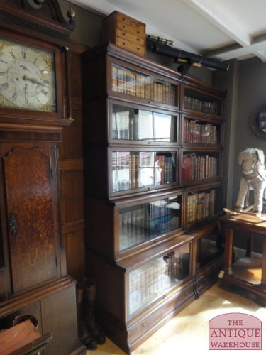 Antieke eiken Globe Wernicke boekenkast 2