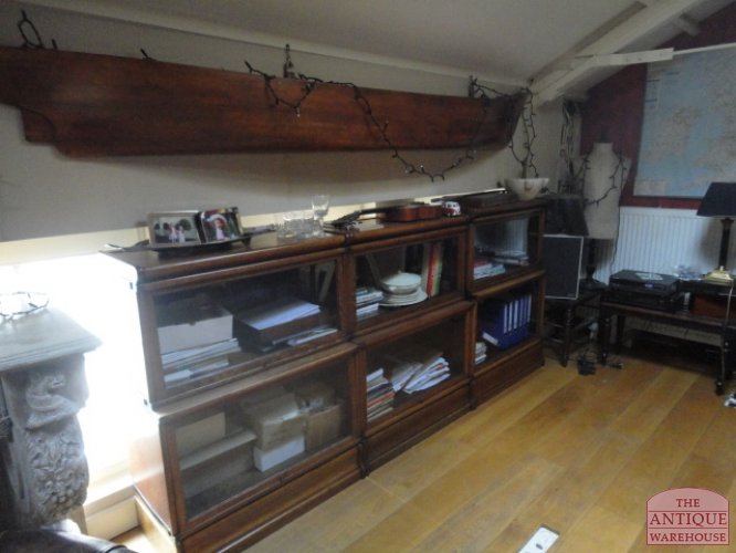 Antieke eiken Globe Wernicke boekenkast 2