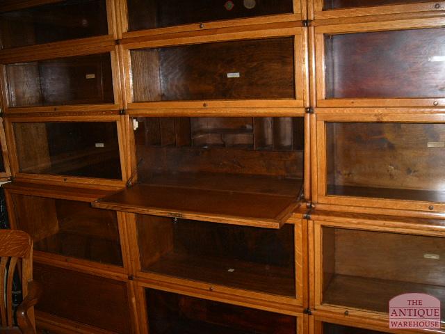 Antieke eiken Globe Wernicke boekenkastopstelling 2