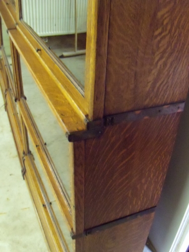 Antieke eiken Globe Wernicke boekenkast opstelling 2