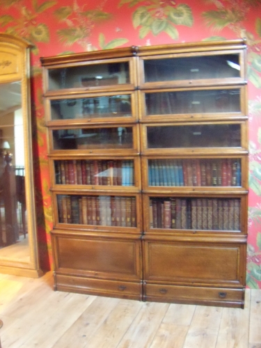 Antieke eiken Globe Wernicke boekenkast 3