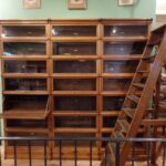 Antieke eiken Globe Wernicke opstelling 3