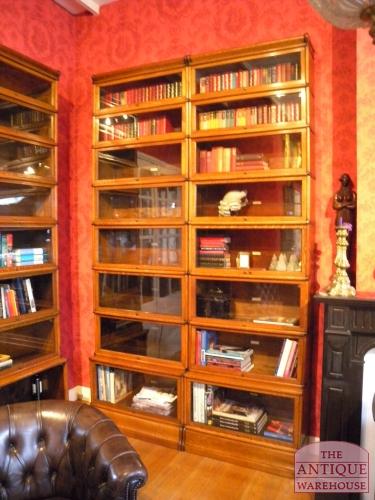 Antieke eiken Globe Wernicke stapelbare boekenkast 2