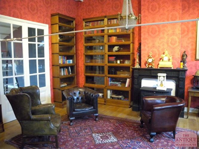 Antieke eiken Globe Wernicke stapelbare boekenkast 3