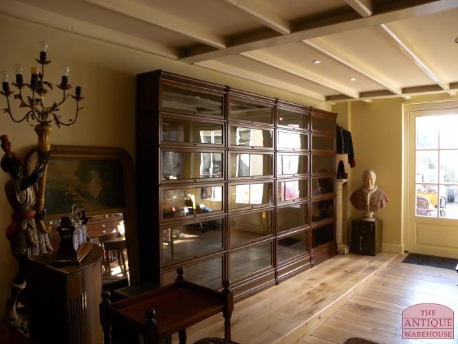 Antieke eiken Globe Wernicke stapelbare boekenkast 3