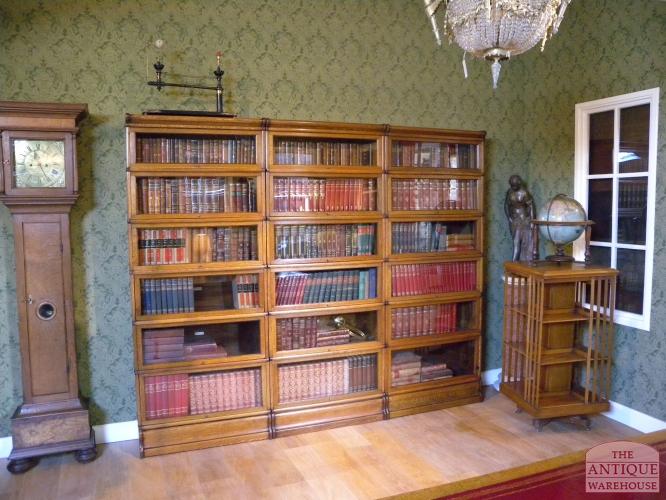 Antieke eiken Globe Wernicke stapelbare boekenkast 2