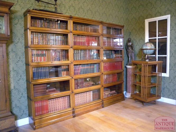 Antieke eiken Globe Wernicke stapelbare boekenkast 3