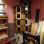 Antieke eiken hoek Globe Wernicke elementen 3