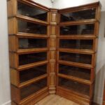 Antieke eiken hoek Globe Wernicke kast 3