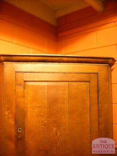 antieke eiken hoekkast, VERKOCHT