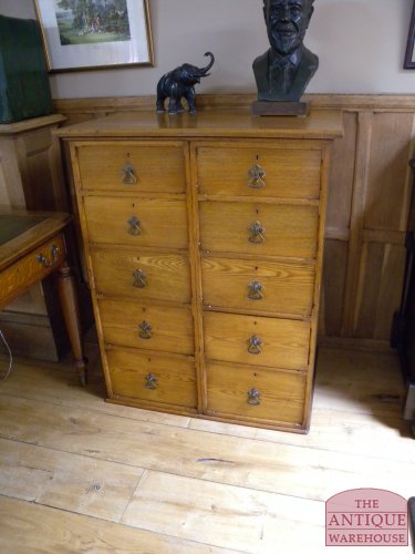 antieke eiken ladekast, Arts & Craft, VERKOCHT