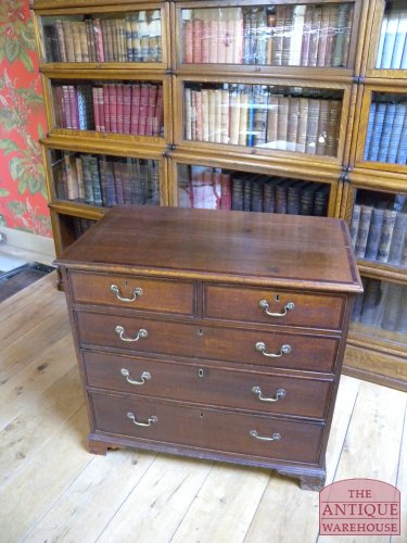 antieke eiken ladekast, circa 1800, VERKOCHT