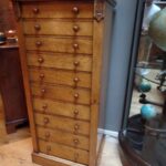 antieke eiken laden kast 1