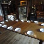 antieke eiken officiers tafel 1